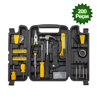 Kit de Ferramentas com Maleta 200 Peças Chaves e Acessórios