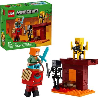 Kit de Construção 21266 a Batalha de Lava no Nether Preto Lego