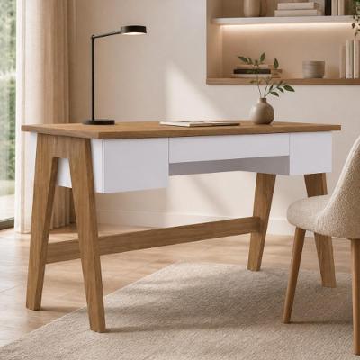 Mesa Escrivaninha Soul Vintage 3 Gavetas MDP 150CM Off White Lyam Decor