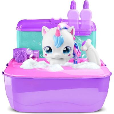 Maleta Infantil Kilty Pop Unicórnio com Acessórios Roxa e Rosa 31,5CM
