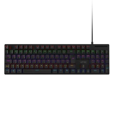 Teclado Mecânico 100% Vinik Anihi Full Switch Red LED Rainbow Preto ANIHI100RD