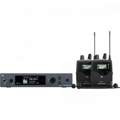 Sistema de Monitoramento sem Fio EW IEM G4-TWIN-A1 com Receptores e Fones IE 4 Preto Sennheiser