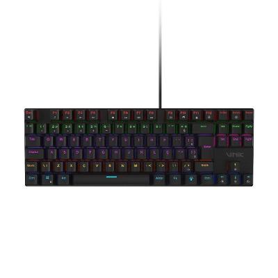 Teclado Mecânico Anihi75bl Switch Blue LED Rainbow Transparente Vinik