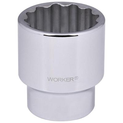 Soquete Estriado Worker 401986 Encaixe 3-4 Pol 1.5-16 Pol Aço Cromo-Vanádio