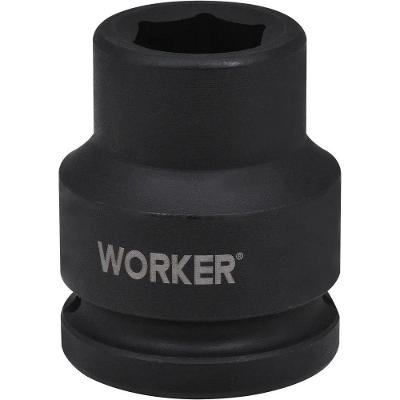 Soquete Sextavado Impacto Encaixe 3-4'' 19mm Worker Aço Cromo Molibdênio