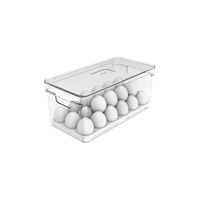 Organizador Porta Ovos Clear Fresh 36 Unidades com Tampa PS + PP para Geladeira Transparente