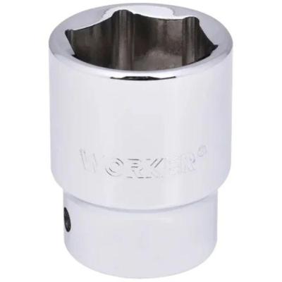 Soquete Sextavado 32mm Encaixe 3-4'' Aço Cromado Worker