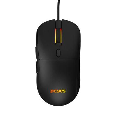 Mouse Gamer Basaran Black Vulcan 12400 DPI RGB 6 Botões Preto