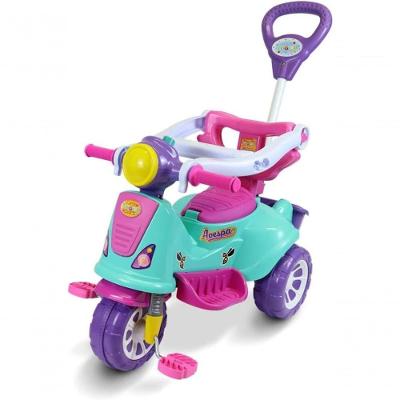 Triciclo Infantil Avespa Passear +12 e Pedalar +24 Meses Rosa Maral