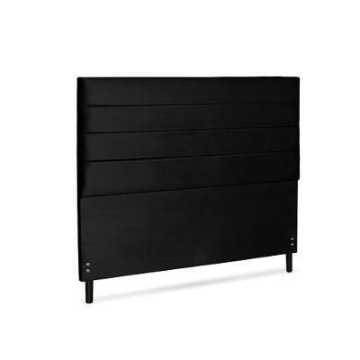 Cabeceira Tokyo Queen Estofada no Box Madeira Maciça Suede Preto JBE Móveis
