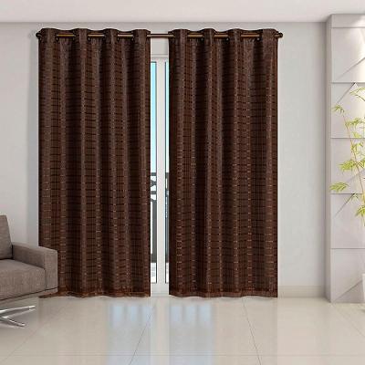 Cortina Daily Blackout PVC para Sala Cinza com Voil Xadrez