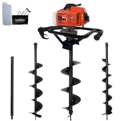 Perfurador de Solo Duratork DPS623P 62cc 3HP com 3 Brocas Laranja