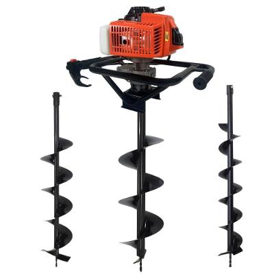 Perfurador de Solo DPS623P 62CC 3HP com Brocas 80X10 80X15 80X20 Laranja