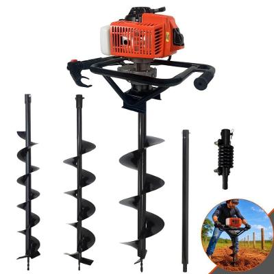 Perfurador de Solo DPS623P 62cc 3HP com 3 Brocas e Extensor 60cm Laranja