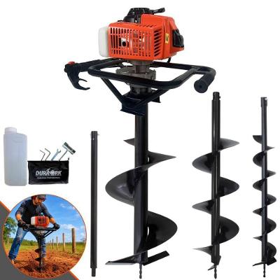 Perfurador de Solo DPS623M 62cc com Sistema Easy Start Laranja 3 Brocas e Extensão 60CM