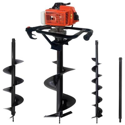Perfurador de Solo DPS623M 3HP com Sistema Easy Start Laranja 62CC 12500 RPM 3 Brocas e Extensão