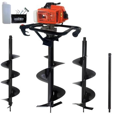 Perfurador de Solo DPS623GE60 com Motor 62cc 3HP e Sistema Easy Start Laranja 3 Brocas e Extensão