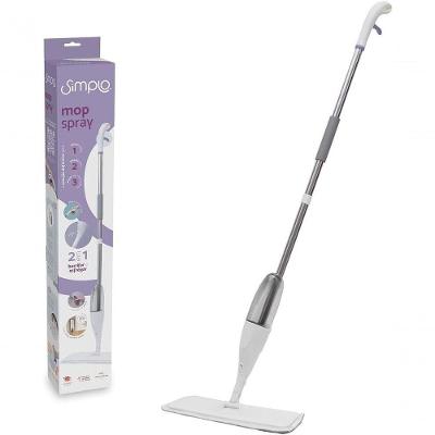 Mop Spray Simplo Lava e Seca Pisos com Gatilho e Dispenser para Interno e Externo Branco