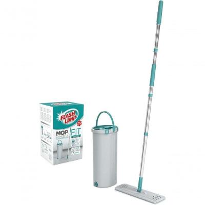 Mop Lava e Seca MOP6088 Fit Compressão Vertical Base Flexível 360 para Pisos e Casa Verde Flash Limp
