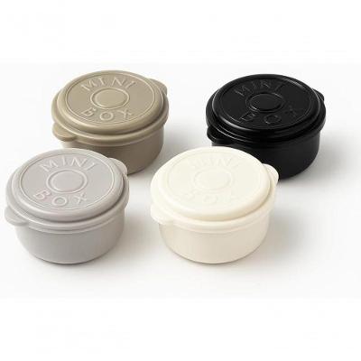 Kit 4 Potes Plásticos 55ML com Tampa Mini Recipientes Multiuso para Sobremesas Molhos e Organização
