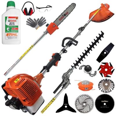 Roçadeira Duratork 10 em 1 à Gasolina 2t 2,5hp com Kit EPI Bivolt