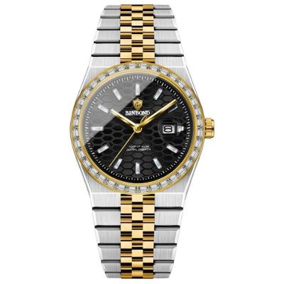 Relógio Masculino Estilo Clássico Aço Inox Preto Binbond