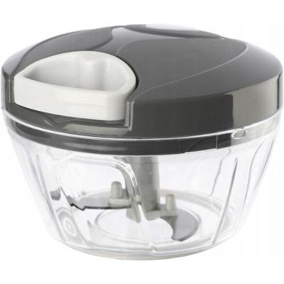 Processador de Alimentos Mini 3 Lâminas 500ml Manual Cinza