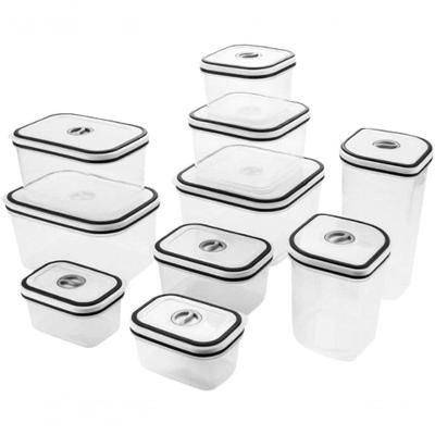 Potes Herméticos Kit 10 Potes Electrolux Plástico Vedação Silicone BPA Free para Alimentos