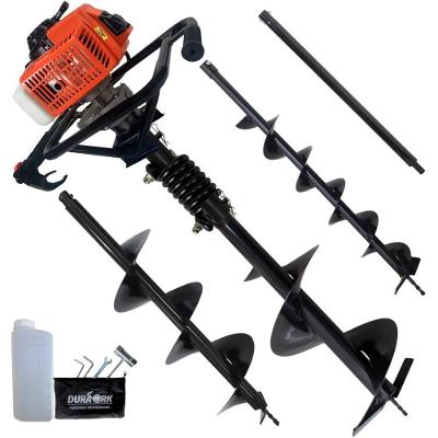 Perfurador de Solo DPS623M 3HP com 3 Brocas e Extensão Laranja Bivolt