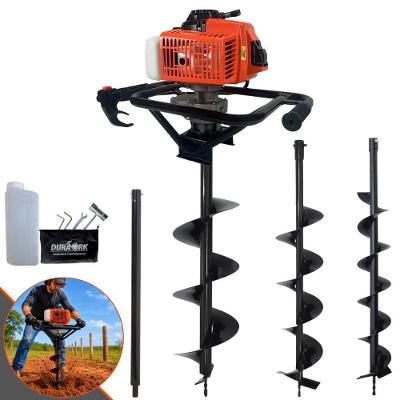 Perfurador de Solo DPS623P 62cc 3HP com Sistema Easy Start Laranja 1200ML 3 Brocas e Extensão 60CM