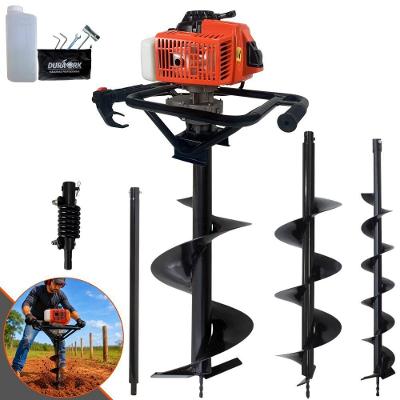 Perfurador de Solo DPS623M 62cc 3HP com Brocas e Extensor Laranja