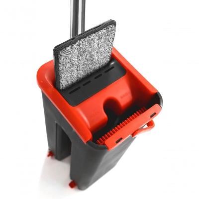Mop Lava e Seca Mop Lava e Seca com Balde e Prensa Microfibra Base Flexível 360° para Interna