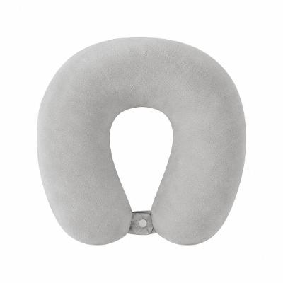 Almofada de Pescoço para Viagem Ergonômica Cinza Macia Utimix