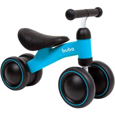 Andador sem Pedal Infantil Bicicleta de Equilíbrio Buba 4 Rodas Guidão Ajustável Amarelo
