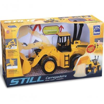 Brinquedo Infantil Still Carregadeira Roma Amarelo 42CM