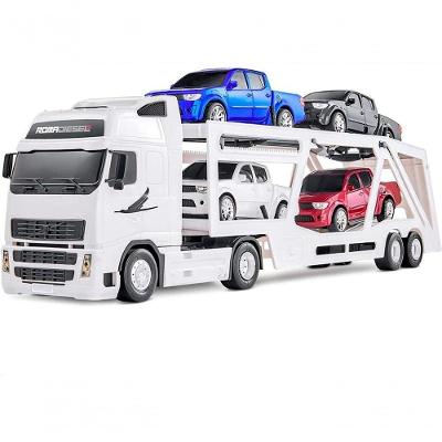 Brinquedo Infantil RX Cegonheira Caminhão de Aventura Branco Polar 1 Unidade
