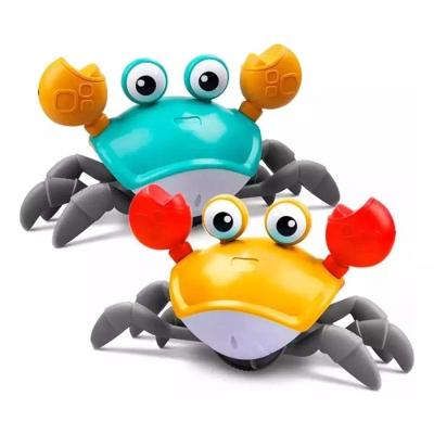 Brinquedo Infantil Caranguejo Fujão com Música Luz Suave Sensor Obstáculos Engatinhar Utimix