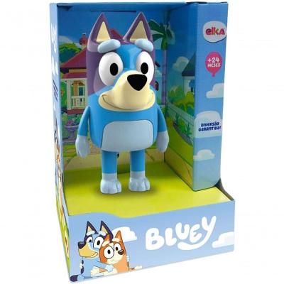 Boneco de Ação Elka Bluey 22CM Azul Claro com Azul Escuro Elka
