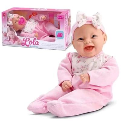 Boneca Lola Baby com Chupeta e Faixa Corpinho Macio 35CM Branco