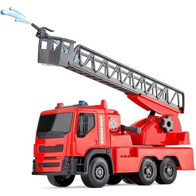 Caminhão Bombeiro Brinquedo Infantil Brutale Lança Água Escada Gira 180º Vermelho