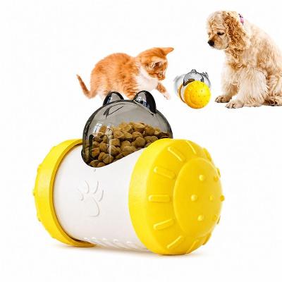 Brinquedo Dispensador de Ração para Pets Utimix Interativo para Cães e Gatos Amarelo Tamanho Único