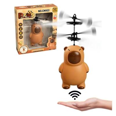 Brinquedo Drone Capivara Voadora com Sensor de Mão Recarregável Via USB Fofo