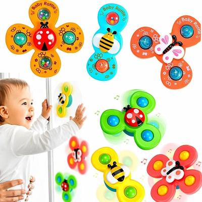 Brinquedo para Bebê Gira Estímulo Sensorial com Ventosa e Material Atóxico