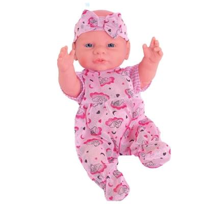 Boneca Pepita Som na Barriga Faz Sons de Bebê Vinil Milk