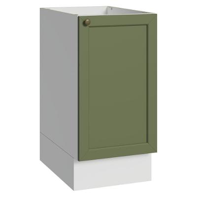 Balcão Vik 1 Porta sem Gavetas MDP 40CM Branco e Verde Madesa