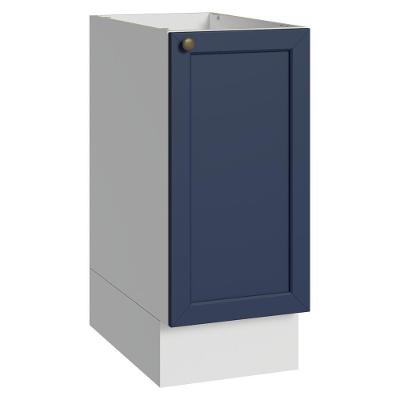 Balcão Vik 1 Porta MDP 35CM Branco e Azul Madesa