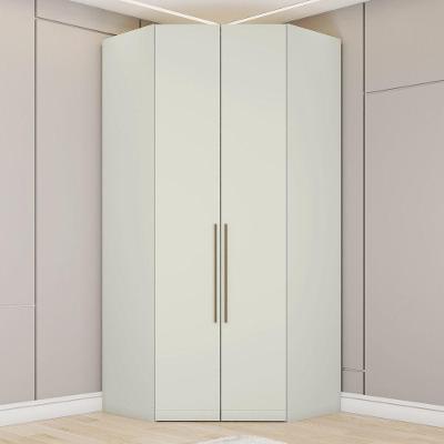 Canto Closet Modulado Bellagio 3 Gavetas 4 Prateleiras MDF-MDP 109.5CM Bege