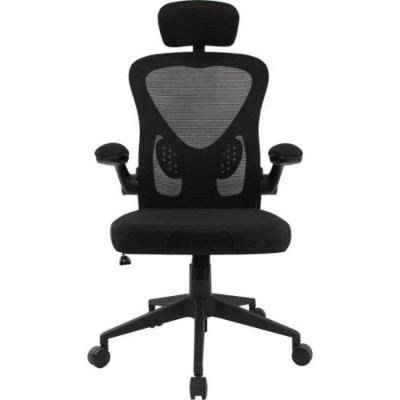 Cadeira Ergonômica Ergo Base Mesh Giratória com Ajuste Lombar Preta Fortrek