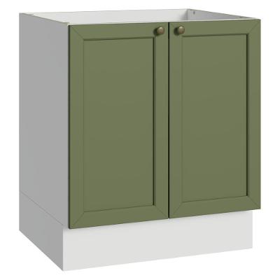 Balcão de Cozinha Vik 2 Portas MDP 70CM Branco e Verde Madesa