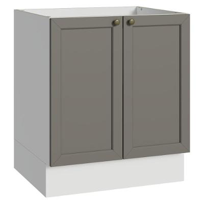 Balcão de Cozinha Vik 2 Portas MDP 70CM Branco e Cinza Madesa
